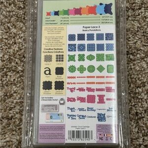 Cricut Paper Lace 2 Cartridge with Colorful Designs
